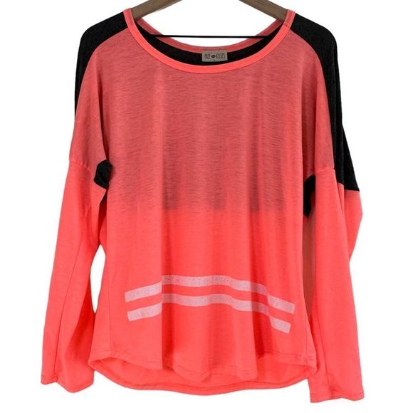 Free Kisses Tops - Free Kisses Graphic Get Fit Long Sleeve Activewear Streetwear Top Junior’s Large